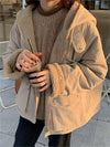 Parka en polaire réversible pour femme - manteau d'hiver douillet