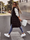 Gilet long matelassé femme – une couche stylée et décontractée