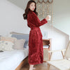 Peignoir en polaire - robe de chambre douce pour dames