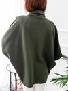 Poncho batwing - pull oversize tendance pour femmes