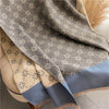 Poncho écharpe en cachemire de luxe - wrap chic pour dames en hiver