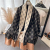 Poncho écharpe en cachemire de luxe - wrap chic pour dames en hiver