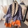Poncho écharpe en cachemire de luxe - wrap chic pour dames en hiver
