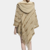 Poncho khaki - joli wrap doux pour femmes