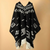 Poncho - poncho d'hiver classique pour femmes avec motif géométrique