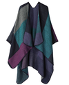 Poncho - poncho surdimensionné coloré pour femmes au style tendance