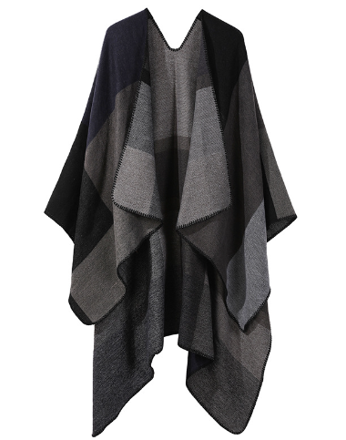 Poncho - poncho surdimensionné coloré pour femmes au style tendance