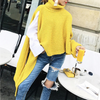 Poncho tricoté - pull oversize tendance pour femmes