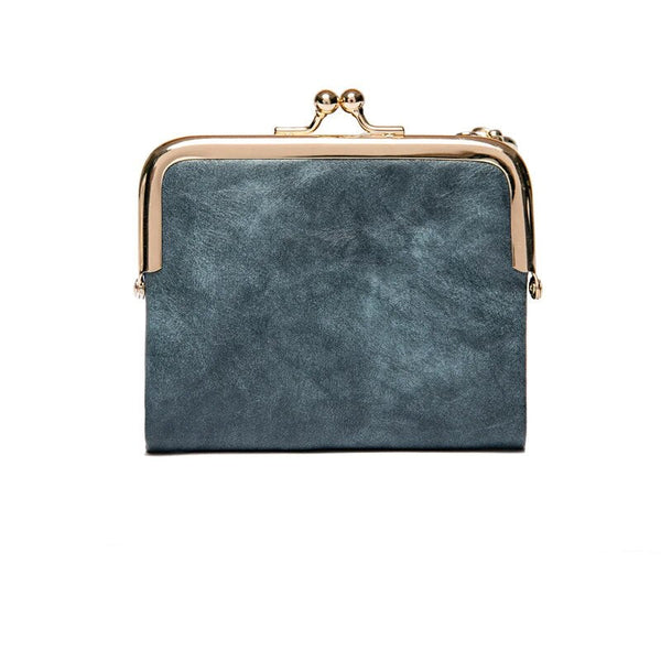 Porte-monnaie vintage à fermoir, élégant et féminin
