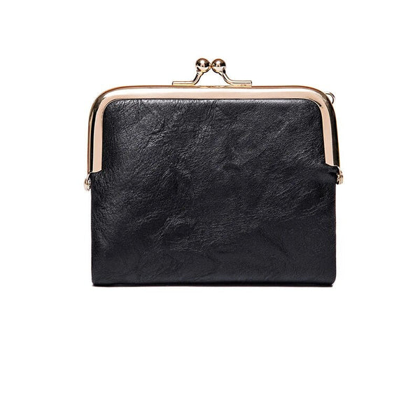 Porte-monnaie vintage à fermoir, élégant et féminin