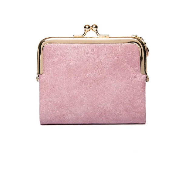 Porte-monnaie vintage à fermoir, élégant et féminin