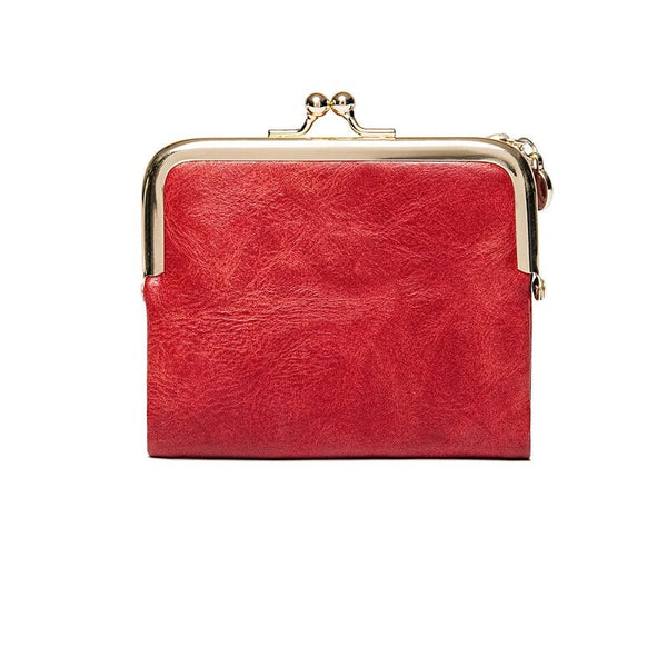 Porte-monnaie vintage à fermoir, élégant et féminin