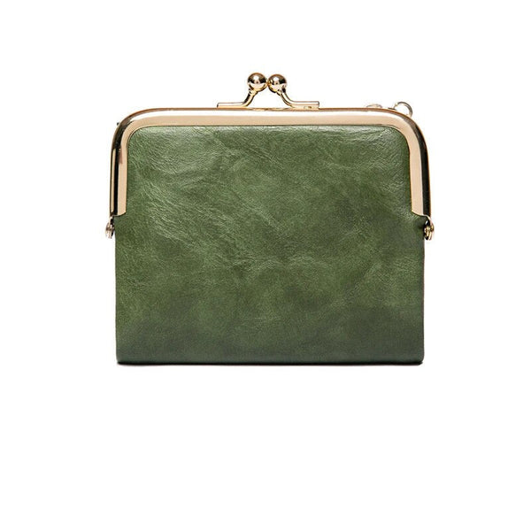 Porte-monnaie vintage à fermoir, élégant et féminin