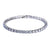 Bracelet de tennis en cristal pour femmes - finition argentée et dorée sophistiquée