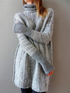 Pull à col roulé tricoté - un basique chic pour femmes
