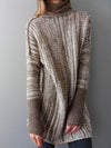 Pull à col roulé tricoté - un basique chic pour femmes