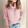 Pull à mailles épaisses - sweat à coupe décontractée pour femmes