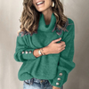 Pull à mailles épaisses - sweat à coupe décontractée pour femmes