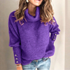 Pull à mailles épaisses - sweat à coupe décontractée pour femmes
