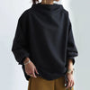 Pull à manches longues - chic sweat noir pour femmes