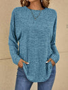 Pull à manches longues - élégant jumper féminin décontracté