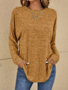 Pull à manches longues - élégant jumper féminin décontracté