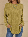 Pull à manches longues - élégant jumper féminin décontracté