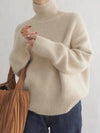 Pull col roulé - sweat douillet pour femmes