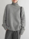 Pull col roulé - sweat douillet pour femmes