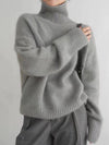 Pull col roulé - sweat douillet pour femmes