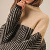 Pull col roulé - sweat en tricot élégant pour femme