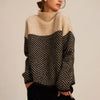 Pull col roulé - sweat en tricot élégant pour femme