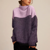 Pull col roulé - sweat en tricot élégant pour femme