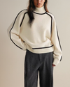 Pull col roulé - sweater oversized chic pour femmes