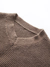 Pull court en tricot - sweat v-neck tendance pour femmes