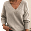 Pull en cachemire à col en v pour femme - élégant et douillet