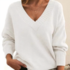 Pull en cachemire à col en v pour femme - élégant et douillet