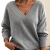 Pull en cachemire à col en v pour femme - élégant et douillet