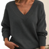Pull en cachemire à col en v pour femme - élégant et douillet