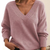 Pull en cachemire à col en v pour femme - élégant et douillet