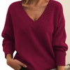 Pull en cachemire à col en v pour femme - élégant et douillet