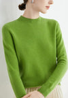 Pull en cachemire - doux pullover pour femmes à col montant