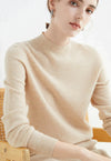 Pull en cachemire - doux pullover pour femmes à col montant