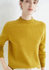 Pull en cachemire - doux pullover pour femmes à col montant