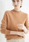 Pull en cachemire - doux pullover pour femmes à col montant