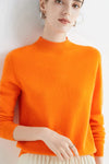 Pull en cachemire - doux pullover pour femmes à col montant
