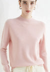 Pull en cachemire - doux pullover pour femmes à col montant