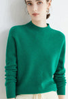 Pull en cachemire - doux pullover pour femmes à col montant
