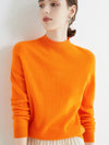 Pull en cachemire - haut tricoté à col rond élégant pour femmes