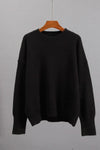 Pull en cachemire - pull tricoté oversize crème pour femmes